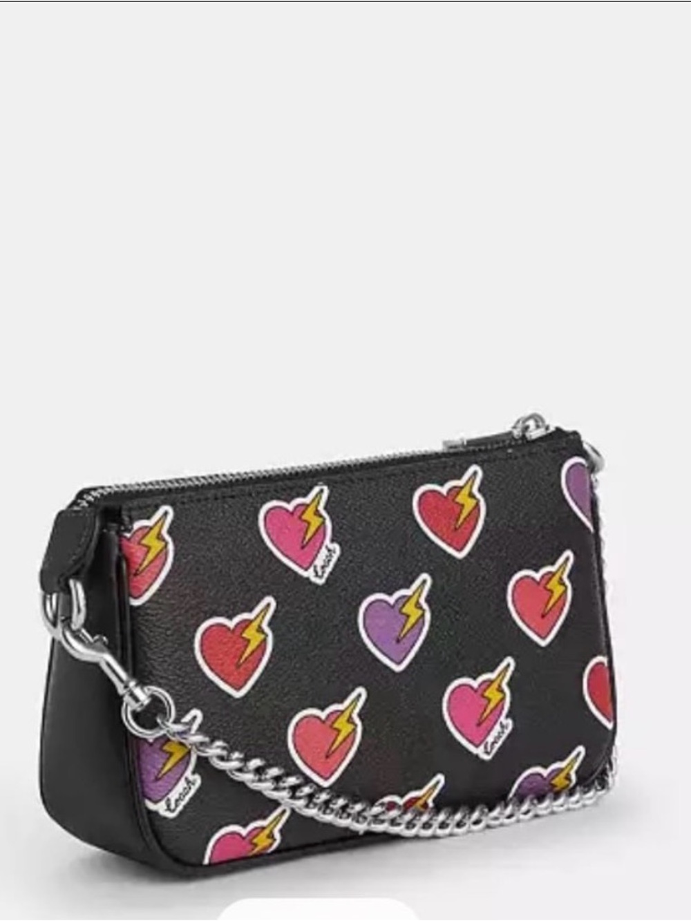 Coach Nolita 19 With Heart Bolt Print - Picture 2 of 6